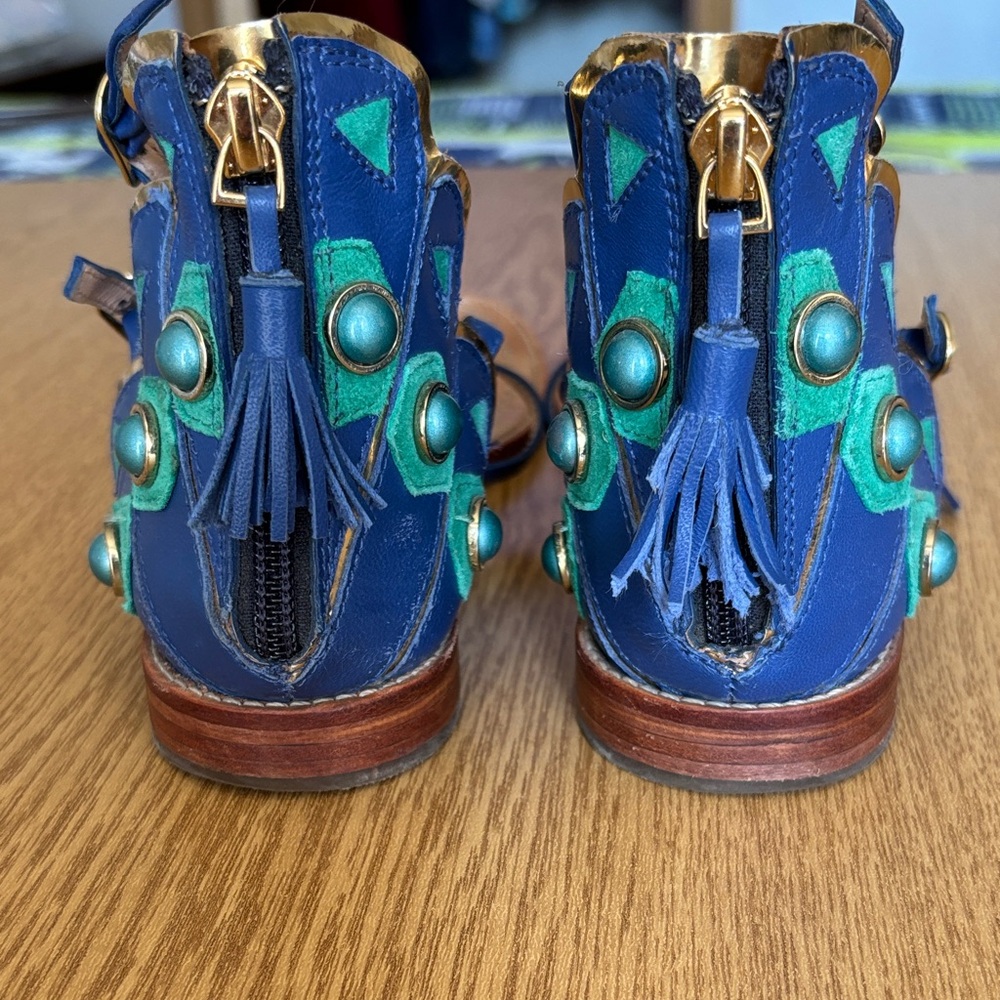 Kate Spade Blue and Turquoise Sandals - Picture 4 of 4